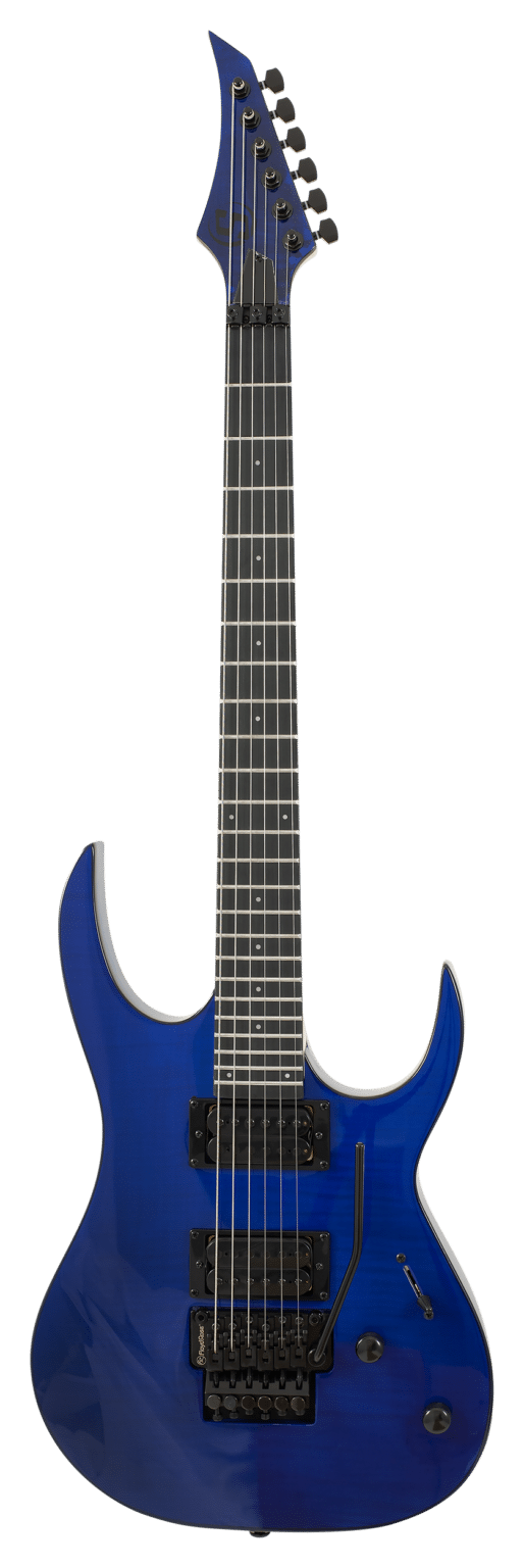 S by Solar SB4.6FRFBL Electric Guitar w/Floyd Rose - Flame Blue