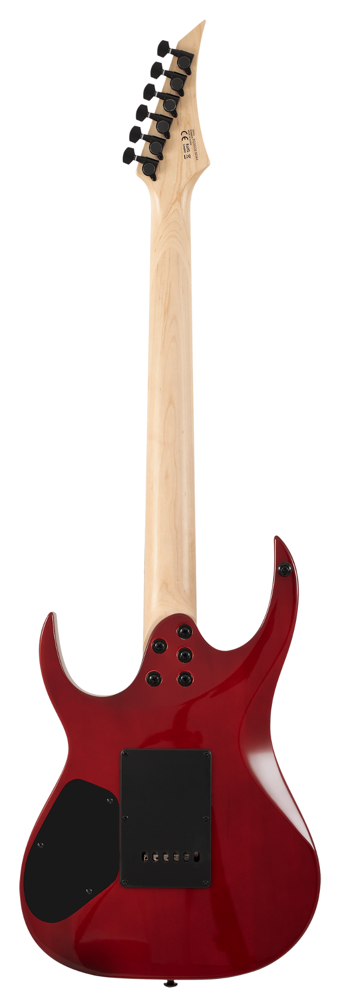 S by Solar SB4.6FRFBR Electric Guitar w/Floyd Rose - Flame Red