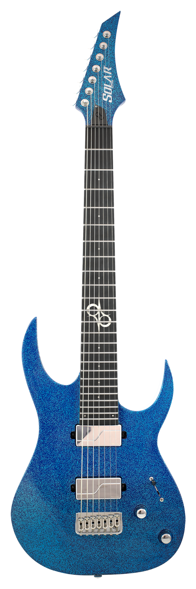 Solar SR1.7HABS 7-String Electric Guitar - Borealis Blue Sky Gloss