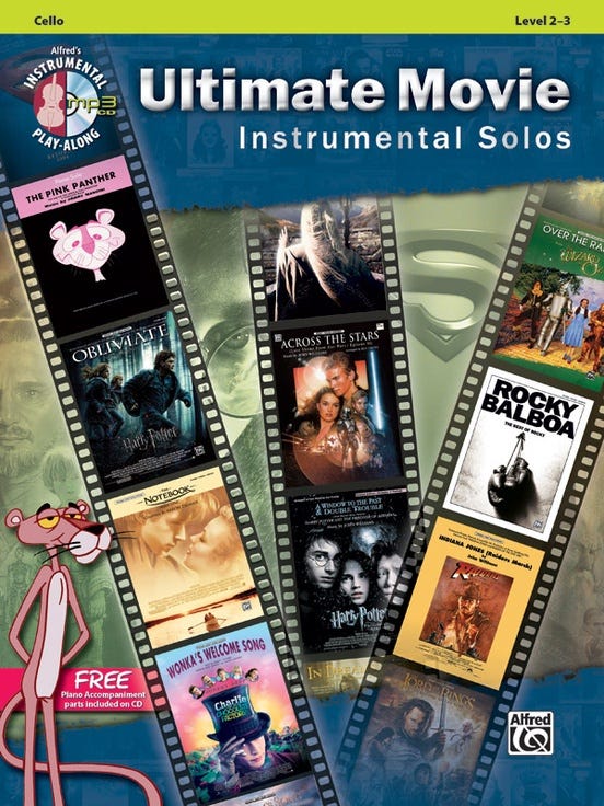 Ultimate Movie Instrumental Solo Vc Bk/Cd