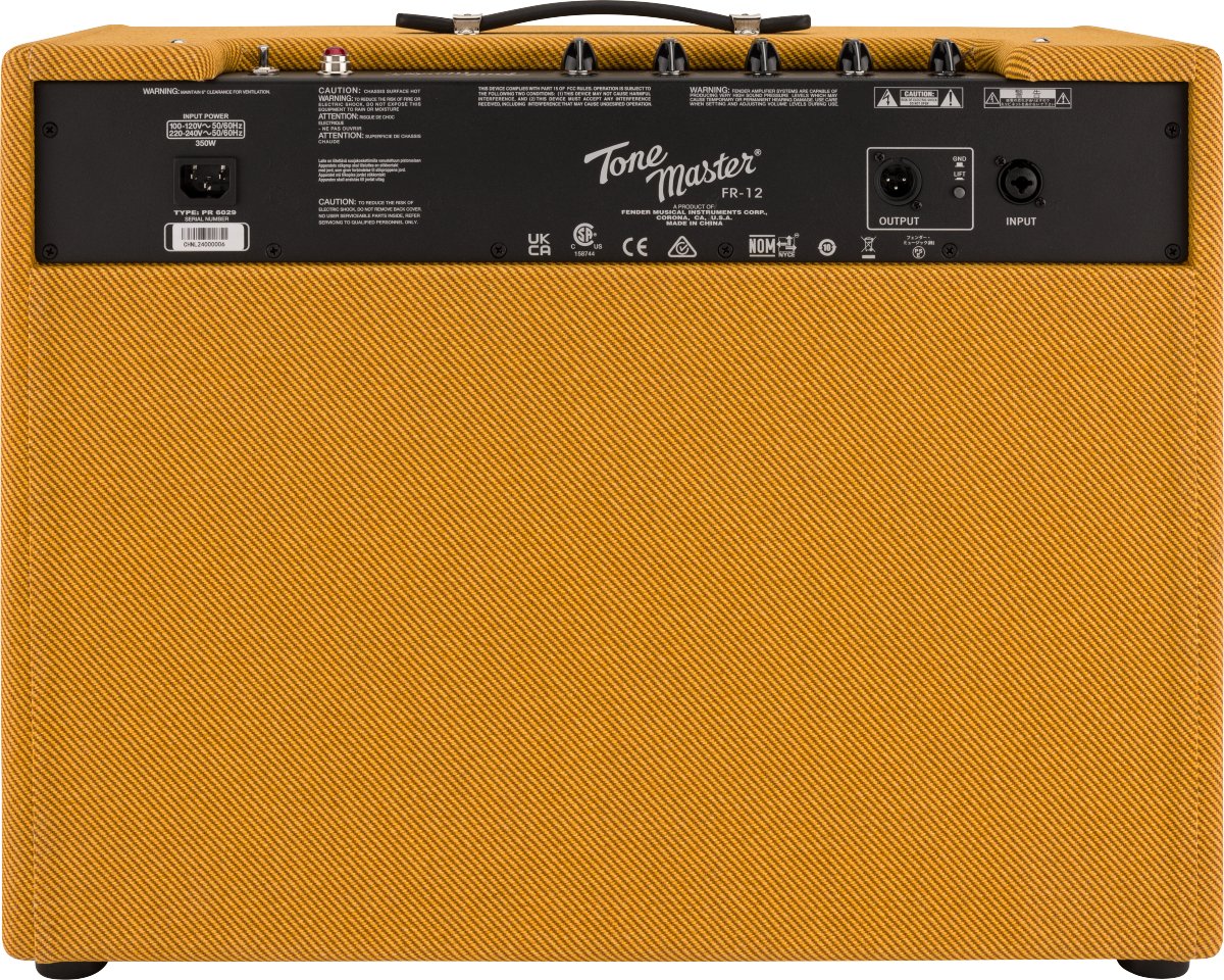 Fender Tone Master FR-12 Tweed FRFR Powered 12" Speaker Cab