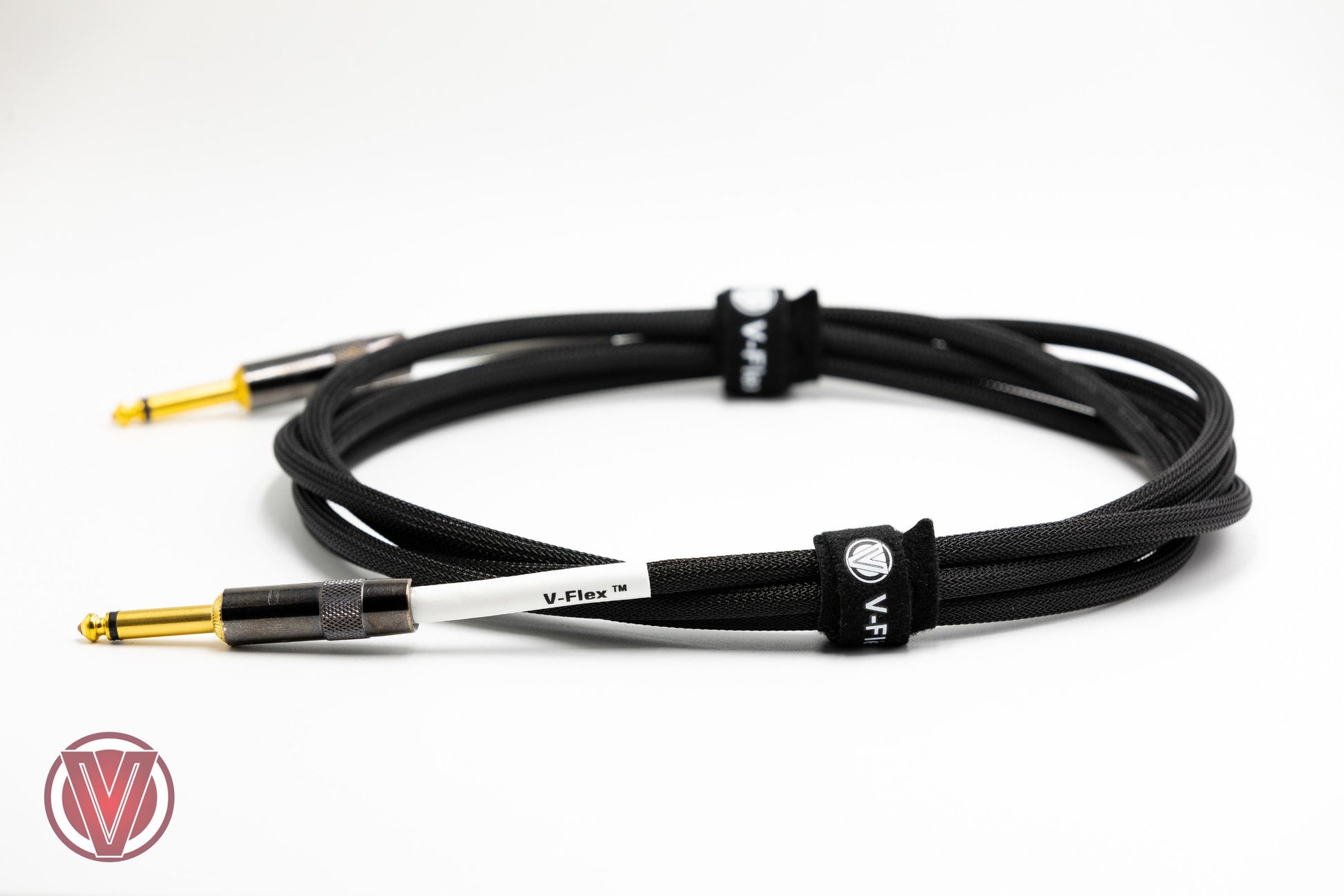 Voltage V-Flex Instrument Cable - 3m - Straight Jacks - Black (VFLEXB3SS)