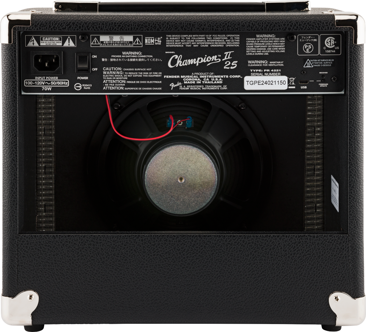 Fender Champion II 25 Guitar Amp Combo