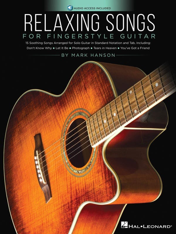 Relaxing Songs for Fingerstyle Guitar Book/On Line Access (Hal Leonard)