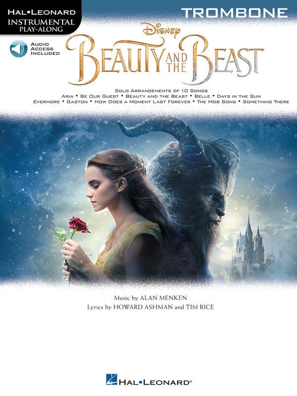 Beauty And The Beast For Trombone Bk/Ola