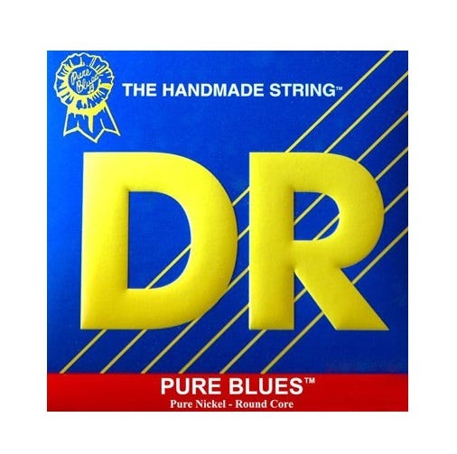 DR 'Pure Blues' Pure Nickel Guitar Strings - 12-52