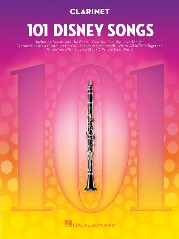 101 Disney Songs for Clarinet / (Hal Leonard)