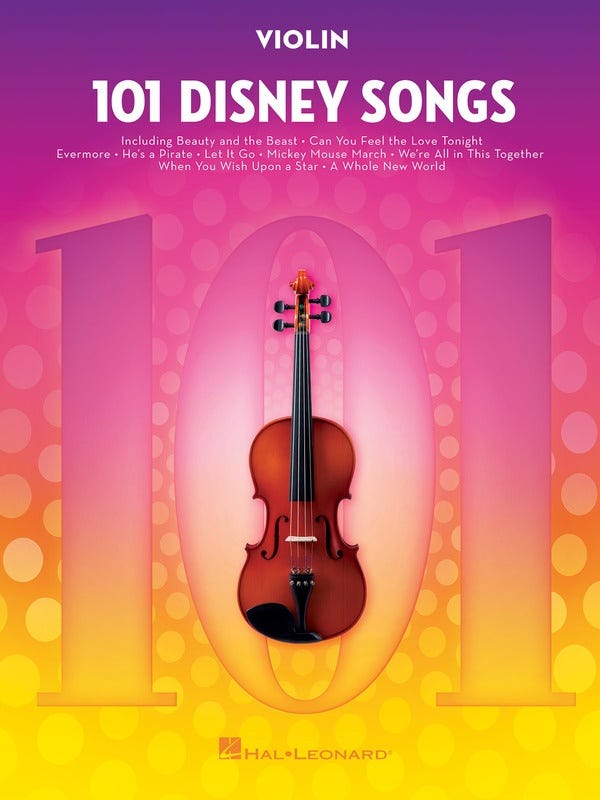 101 Disney Songs for Violin / (Hal Leonard)