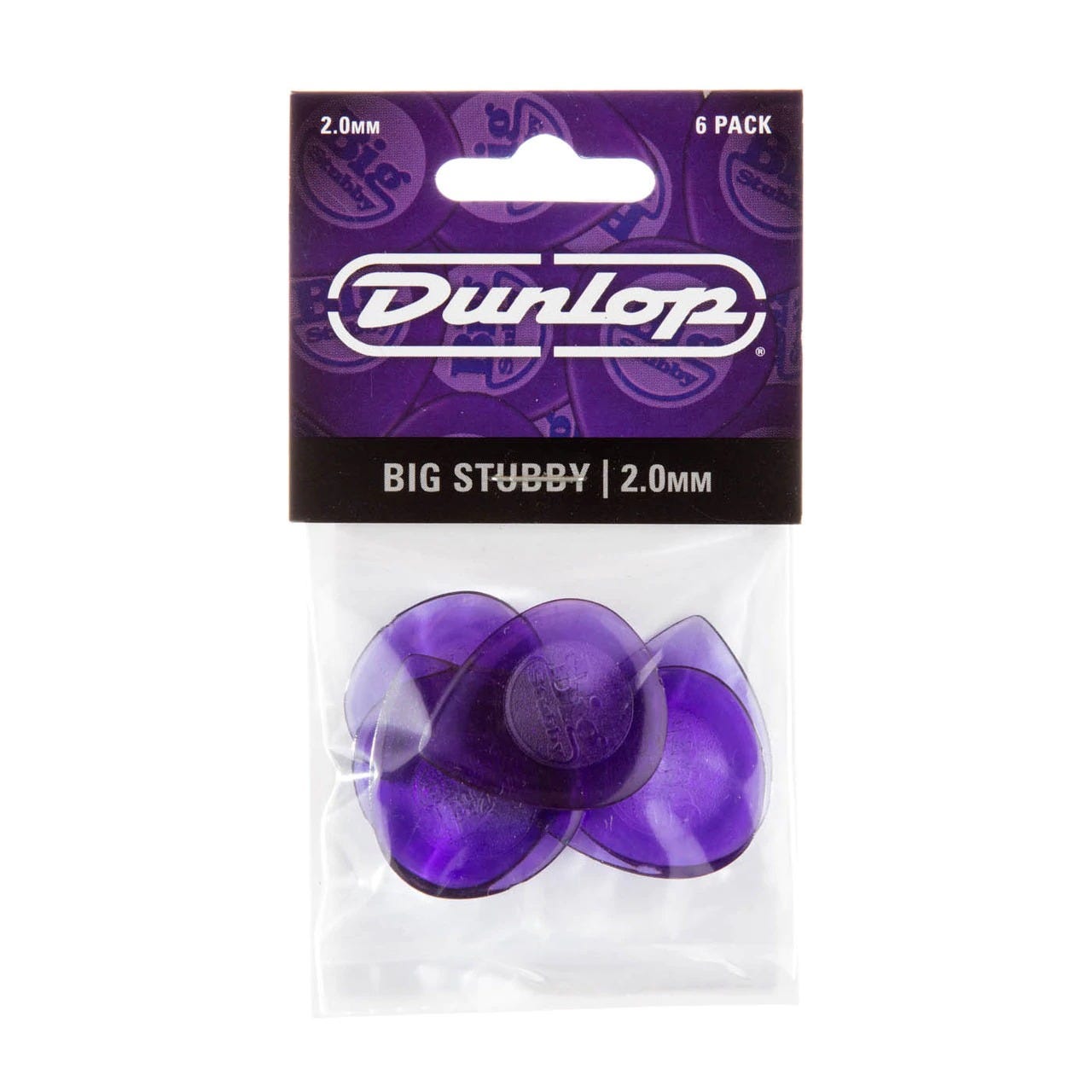 Dunlop Stubby Guitar Pick Pack - 2.00mm (JP520)