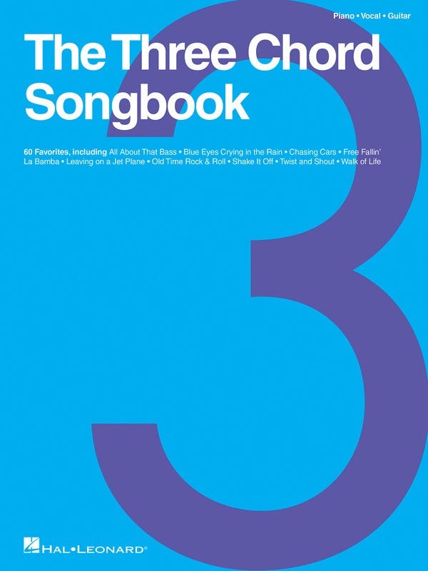 The Three Chord Songbook PVG / (Hal Leonard)