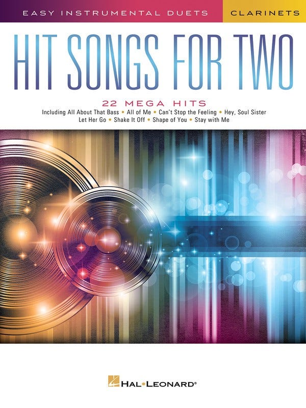 Hit Songs for Two Clarinets / (Hal Leonard)