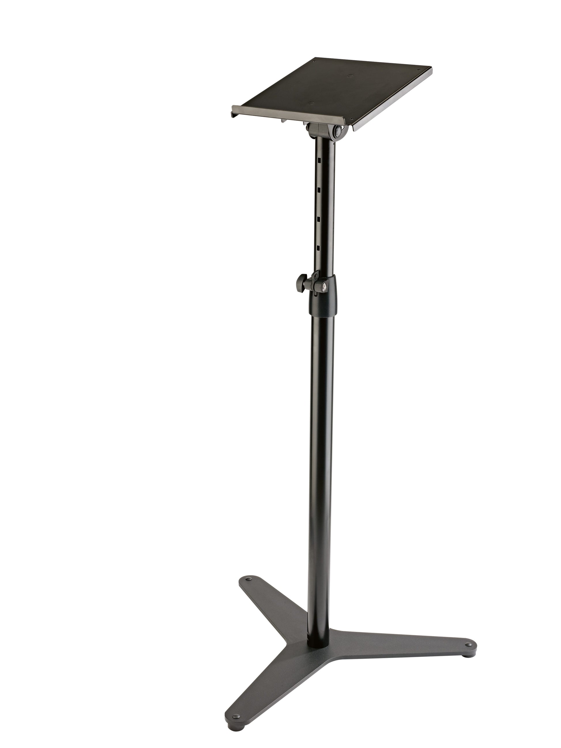 K&M Tripod Base Monitor Stand w/Adjustable Tray (KM 26754) - Single