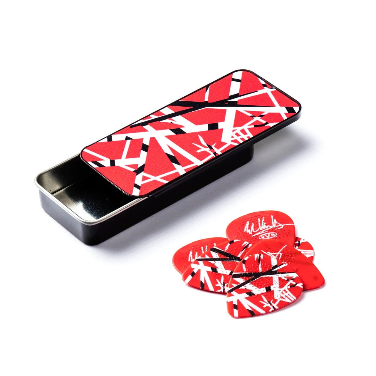 Jim Dunlop EVH Pick Tin - Frankenstein Red - 6-Picks