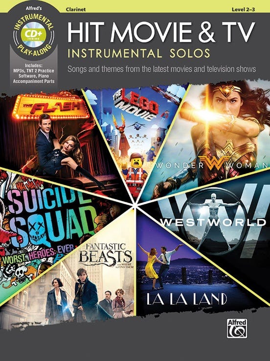 Hit Movie And Tv Instrumental Solos Clarinet Bk/