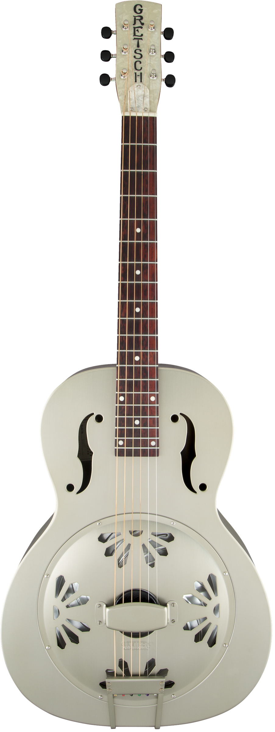 Gretsch G9201 Honey Dipper Round-Neck Resonator Guitar - Brass Body / Shed Roof Finish