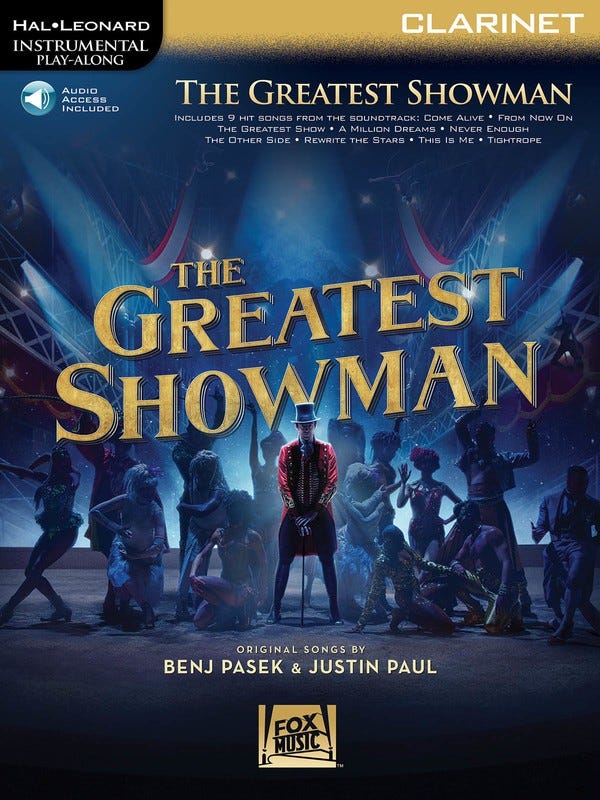 Greatest Showman Soundtrack Clarinet  BOOK/ON LINE AUDIO  (HAL LEONARD)