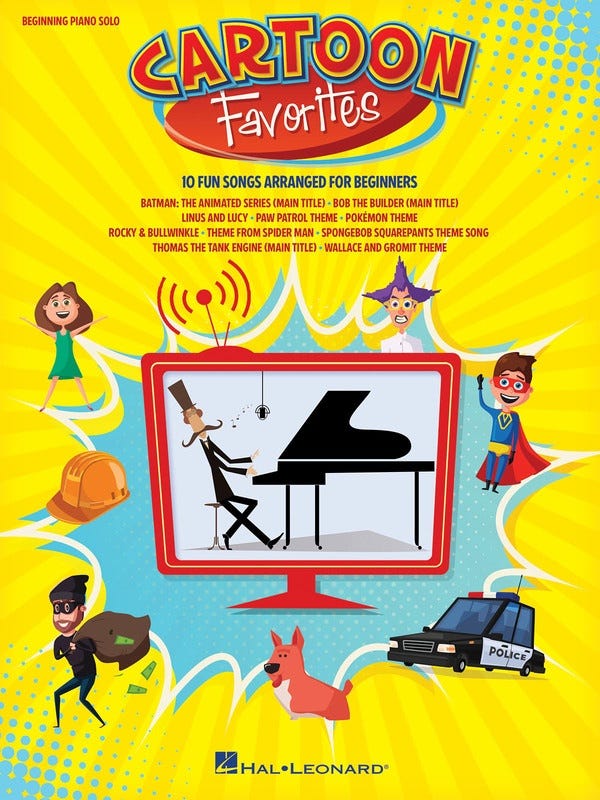 Cartoon Favorites Beginning Piano Solo