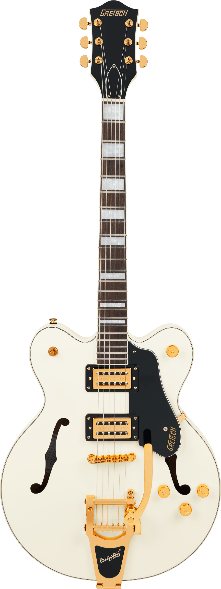 Gretsch G2622TG Streamliner Center Block Double-Cut with Bigsby LTD - Laurel Fingerboard - Broad’Tron BT-3S Pickups - Vintage White