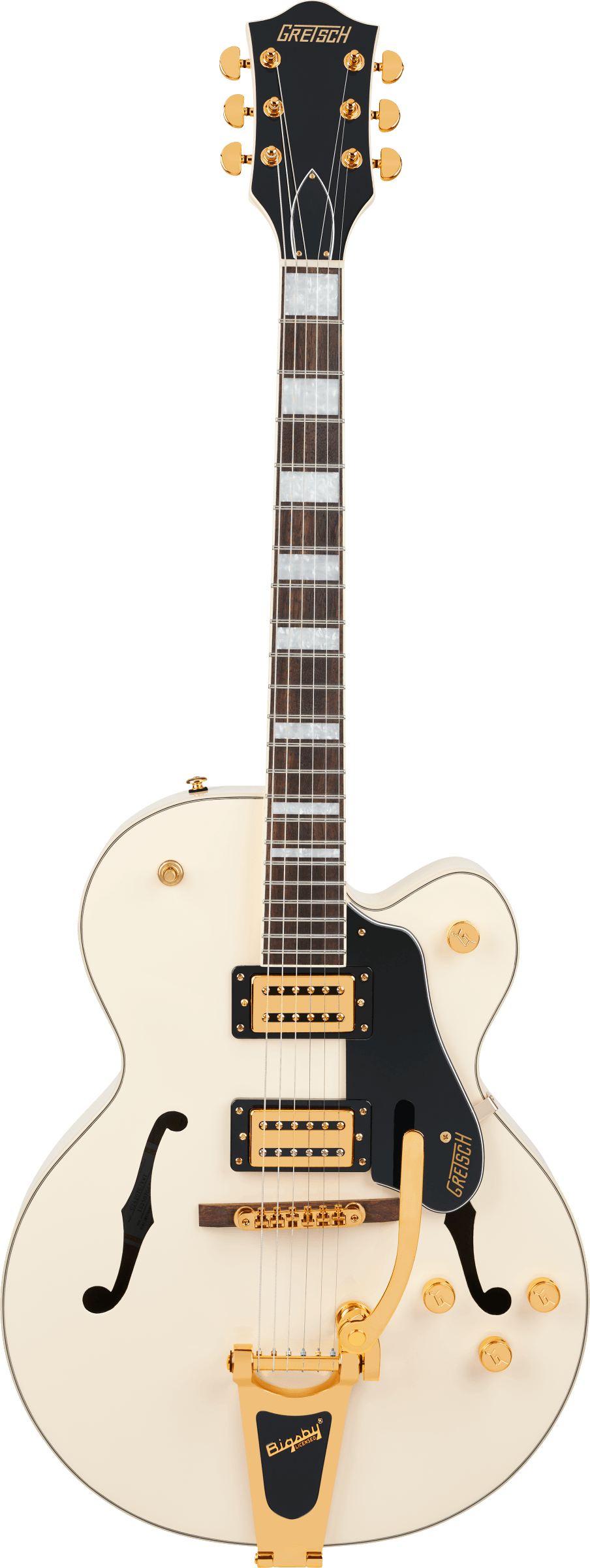 Gretsch G2420TG Streamliner Hollow Body with Bigsby LTD - Laurel Fingerboard - Broad'Tron BT-3S Pickups - Vintage White