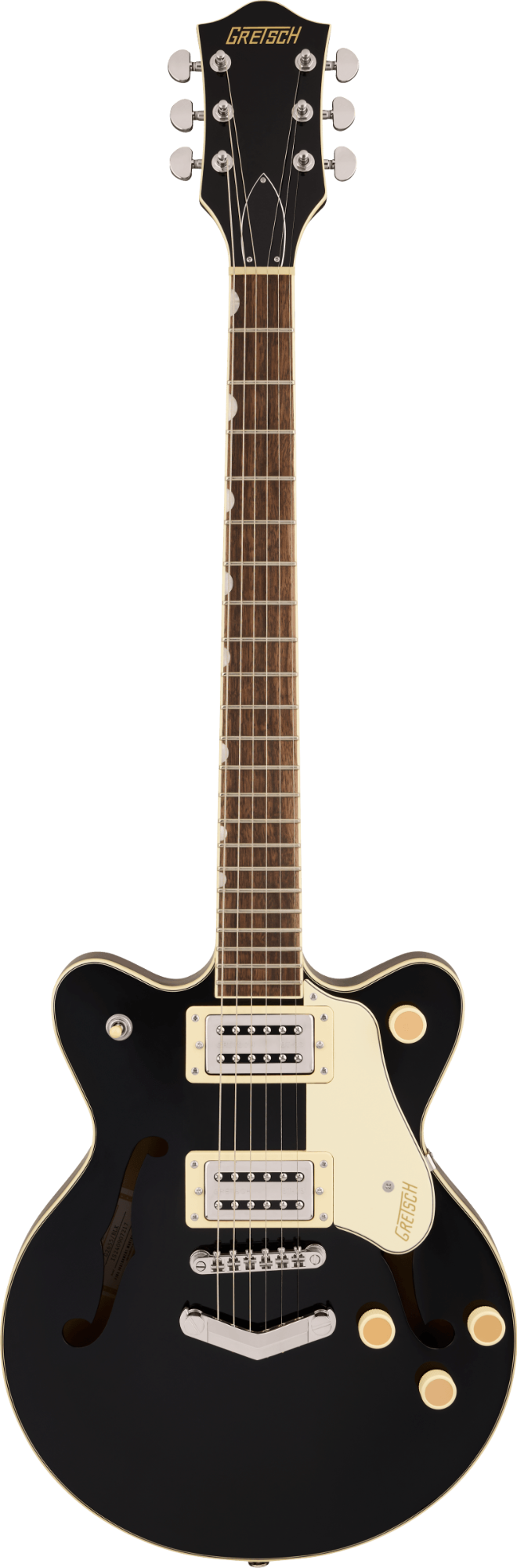 Gretsch G2655 Streamliner Center Block Jr. Double-Cut with V-Stoptail - Laurel Fingerboard - Black
