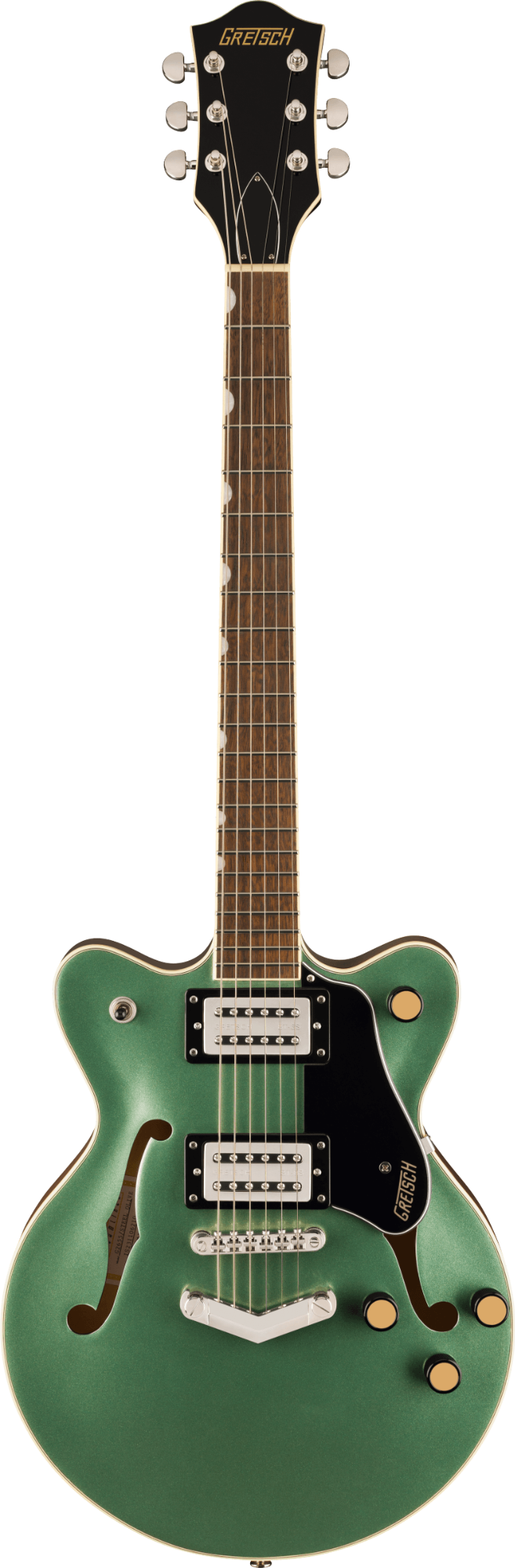 Gretsch G2655 Streamliner Center Block Jr. Double-Cut w/V-Stoptail - Laurel Fingerboard - Steel Olive