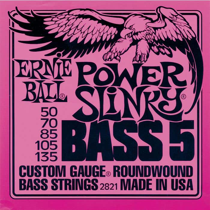 Ernie Ball Power Slinky Bass 5-String Set 50-135 (2821)