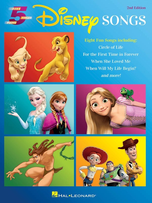 Disney Songs 5 Finger Piano 2Nd Edition