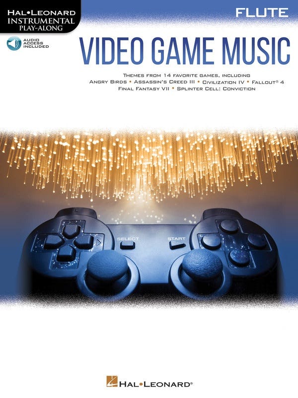 Video Game Music For Flute BOOK/ONLINE ACCESS (Hal Leonard)