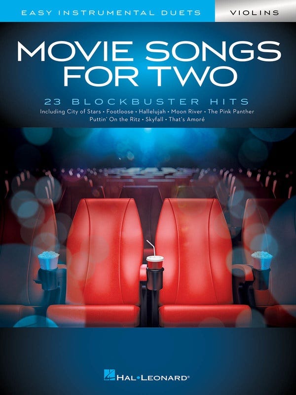 Movie Songs for Two Violins / Various (HAL LEONARD)