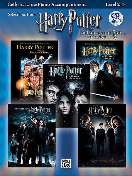 Harry Potter Inst Solos Movies 1-5 Cello Bk/Cd