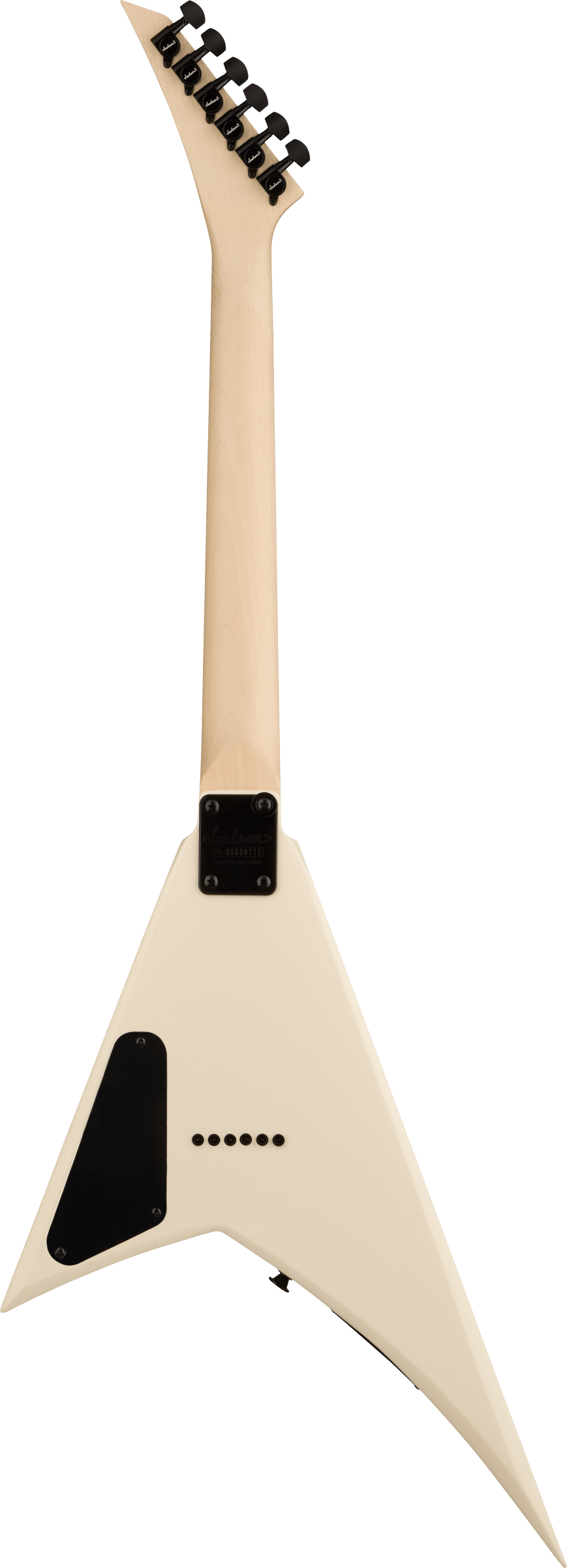 Jackson JS Series RR Minion JS1XM - Amaranth Fingerboard - Snow White with Black Pin Stripes