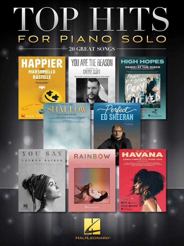 Top Hits For Piano Solo / Various (Hal Leonard)