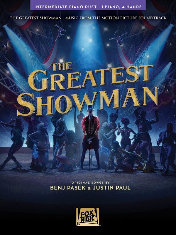 The Greatest Showman Intermediate Piano Duet