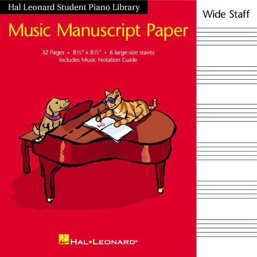 Hlspl Manuscript Paper Wide Staff