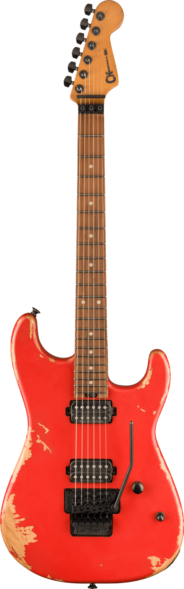 Charvel Pro-Mod Relic San Dimas Style 1 HH FR PF - Weathered Orange PF