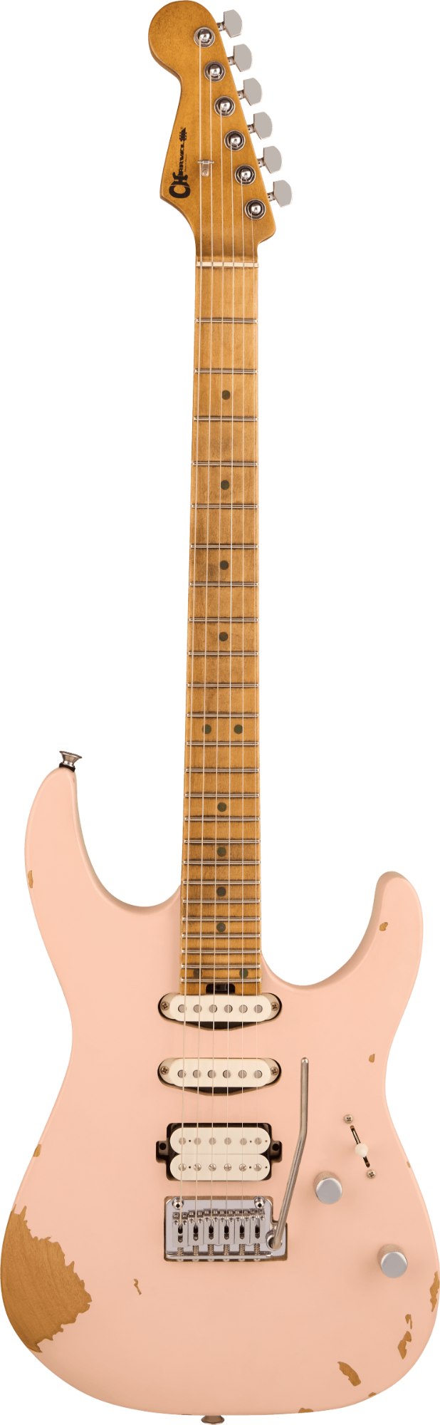 Charvel Pro-Mod Signature Rick Graham DK24 2PT CM - Worn Shell Pink