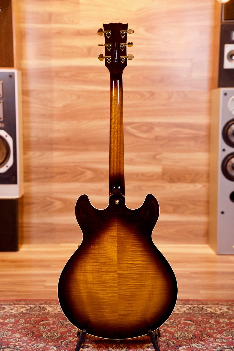 Yamaha SA2200 Handcrafted Semi Hollow Electric Guitar - Brown Sunburst (Made in Japan)