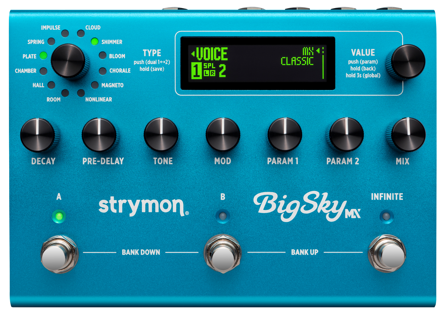 Strymon BigSky MX Multi-Reverb Effect Pedal