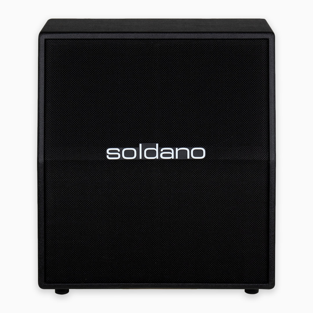 Soldano 2x12" Vertical Cab - Black Tolex / Black Grille