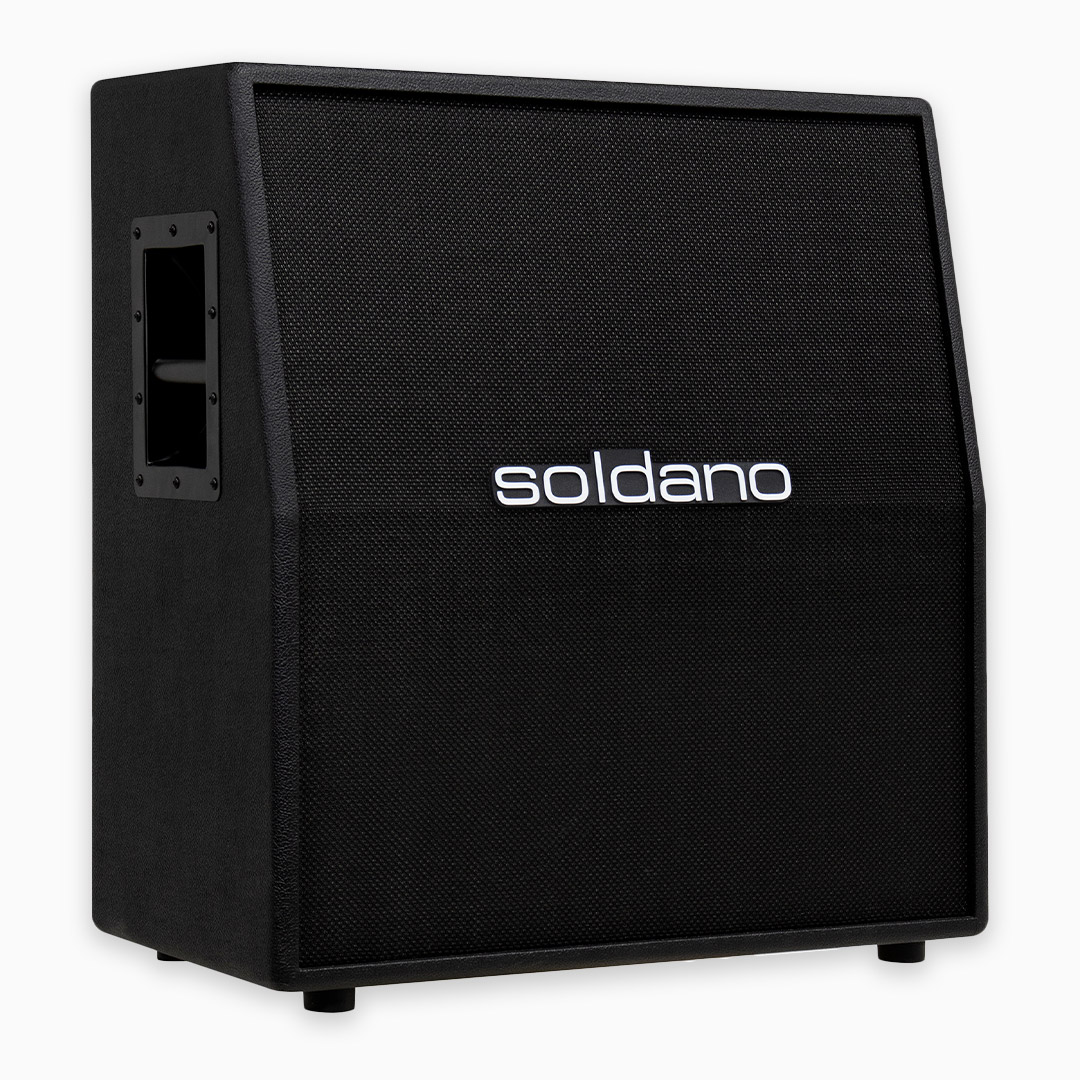 Soldano 2x12" Vertical Cab - Black Tolex / Black Grille