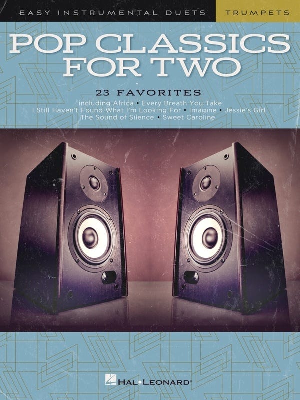 Pop Classics For Two - Trumpet Easy Instrumental Duets / Various (Hal Leonard)