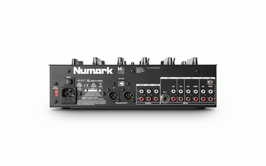 Numark M6 USB Four-Channel USB DJ Mixer