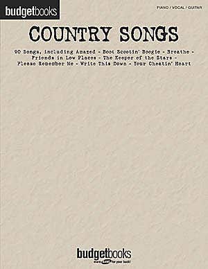 Budget Books Country Songs Pvg