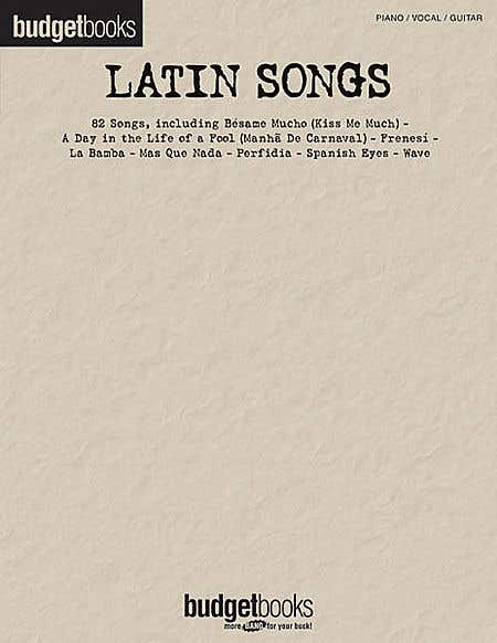 budget books latin songs pvg /  (HAL LEONARD)