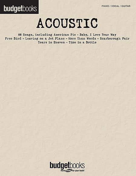 Budget Books Acoustic Pvg