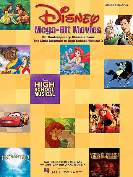 disney mega hit movies for easy piano / DISNEY (HAL LEONARD)