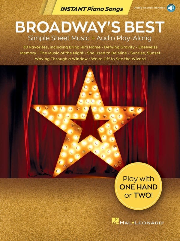 Broadways Best Instant Piano Songs Bk/Ola