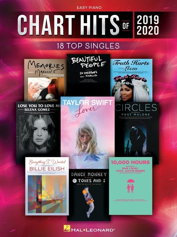 Chart Hits of 2019-2020 - Easy Piano