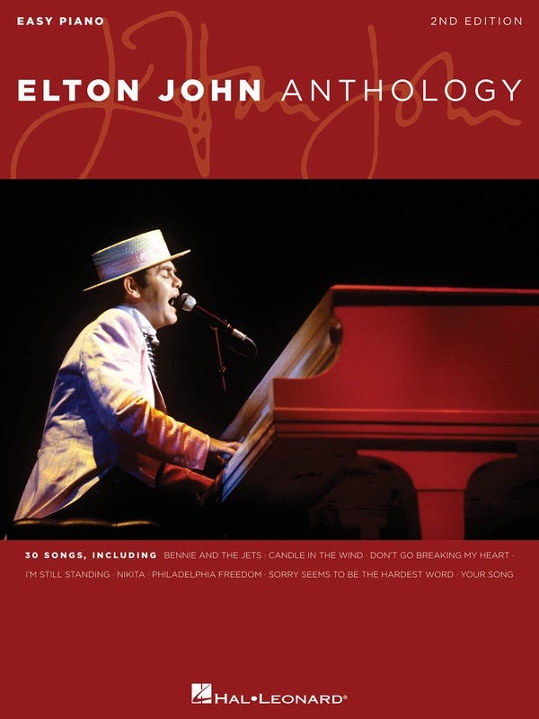 ELTON JOHN ANTHOLOGY FOR - EASY PIANO 2ND EDITION / JOHN ELTON (HAL LEONARD)