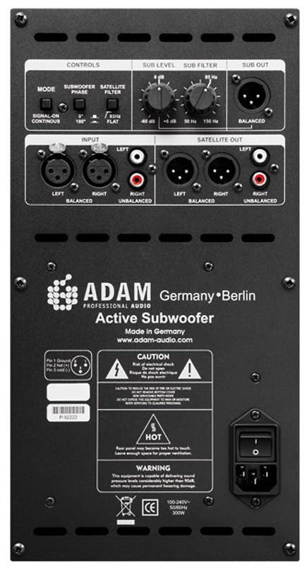 ADAM Audio Sub8 8.5" Active Studio Subwoofer